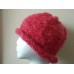 Hand knitted bulky and warm wool blend beanie/hat  raspberry  eb-11489369